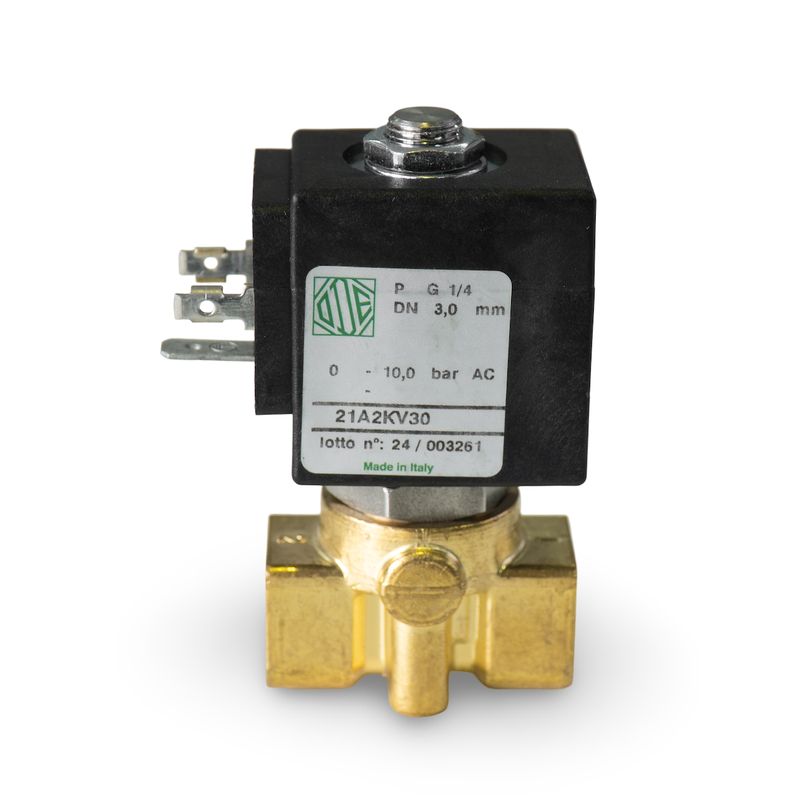 ODE NSF 2 way Solenoid 1/4&quot; 230V 10 Bar dia 3.0 (SAB or XLVI Hot Water) [B3]