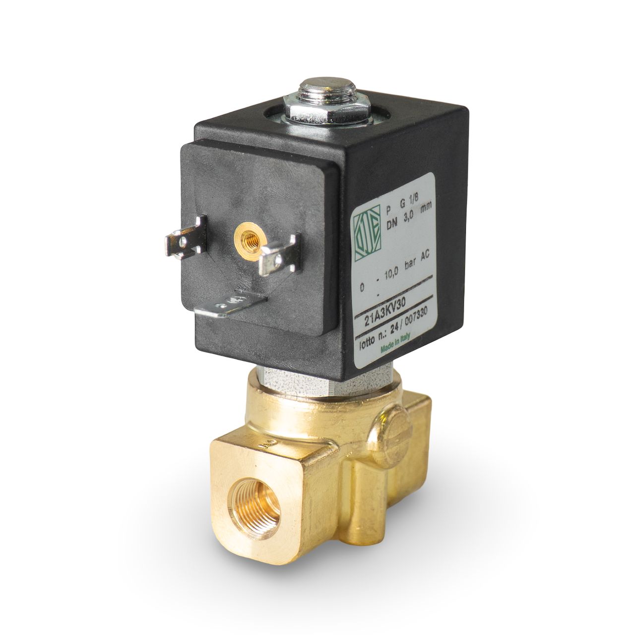 ODE NSF 2 Way Solenoid Valve 1/8&quot; 230V 14 bar (La Marzocco, Kees) [B3]