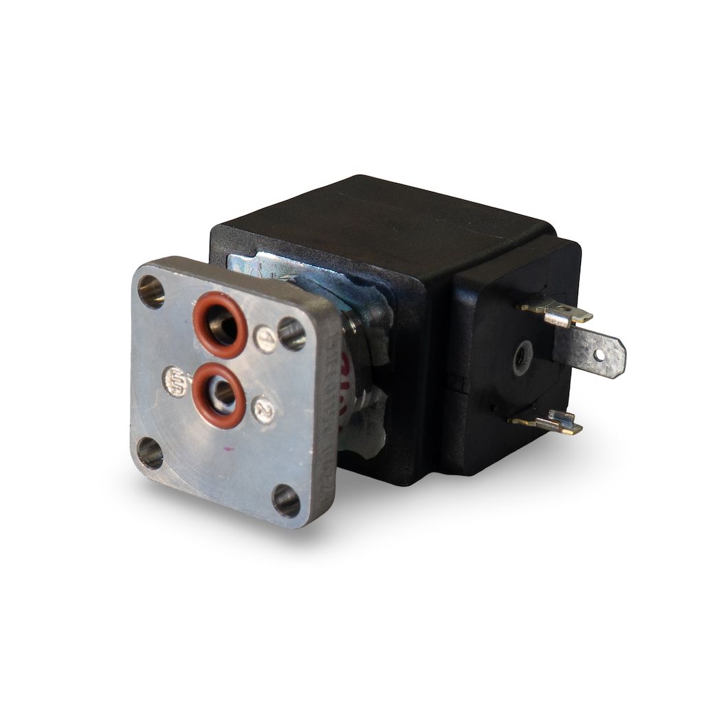 Parker 3 Way 24V Flat Base Solenoid - 50-60Hz 8W 20 Bar [B4]