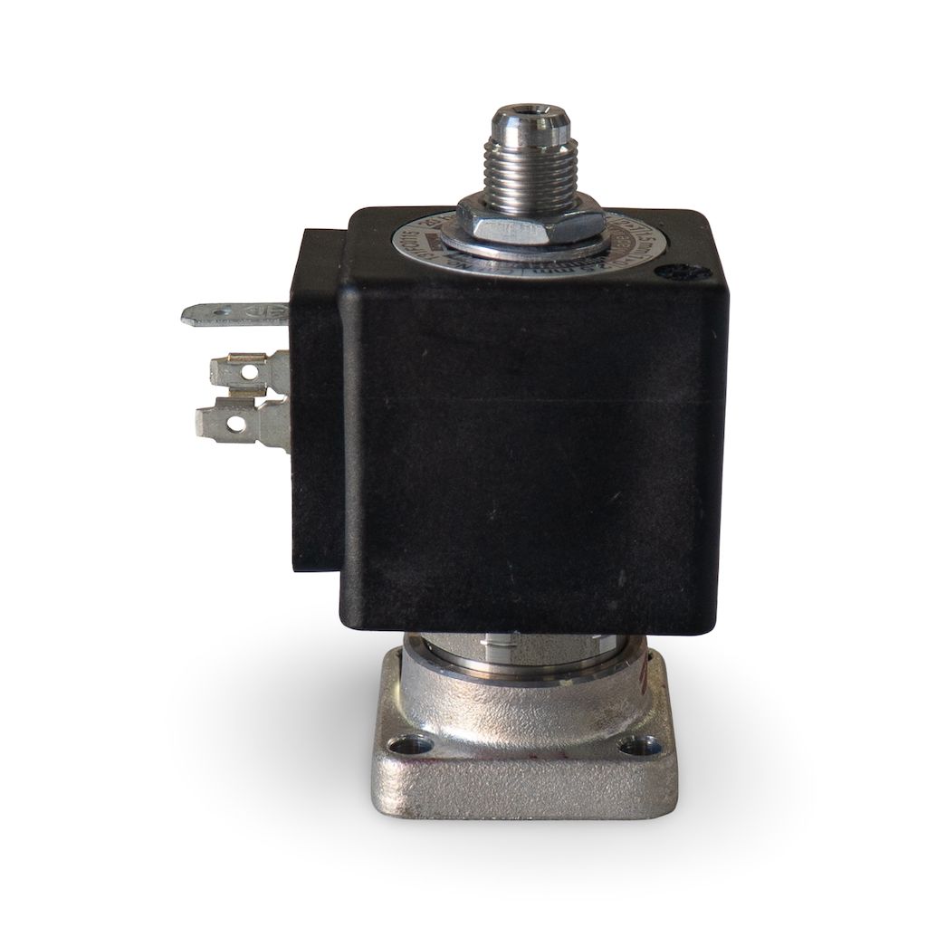 Parker 3 Way 24V Flat Base Solenoid - 50-60Hz 8W 20 Bar [B4]