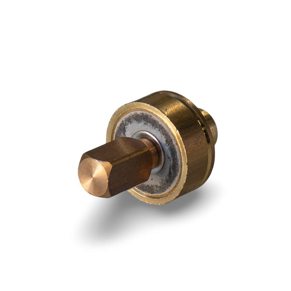 4 Sided Drain Valve for  ECM Steam Tap Valve or Sab Sabina  (12.5mm Long Spindle) [B1]