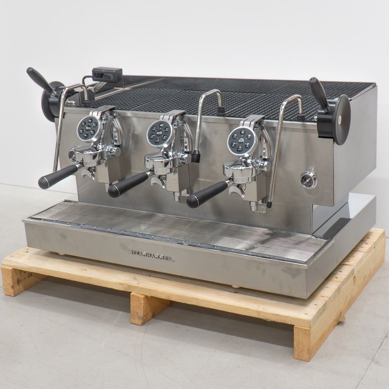 XLVI 3 Group Steamhammer Chrome V1 Commercial Coffee Machine