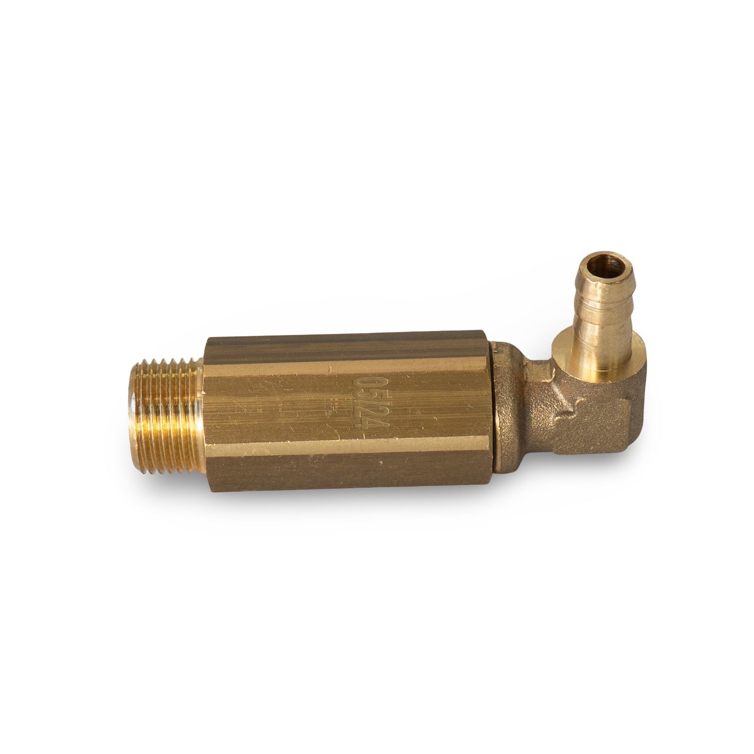 Rocket Giotto Safety Valve with Elbowed Barb Hose Fitting [B5]