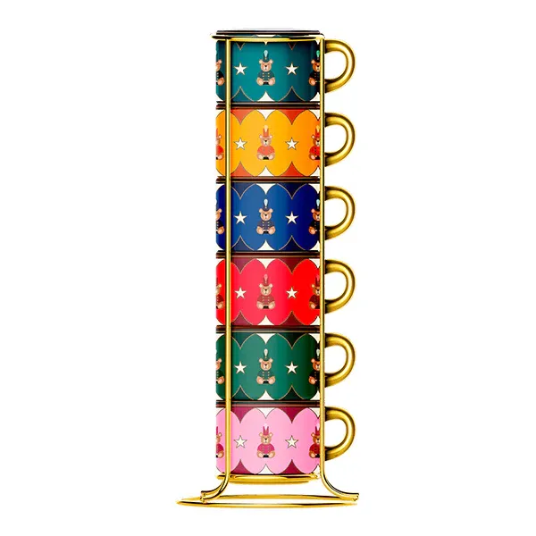 BIALETTI MAGICO RICORDO STACKABLE CUPS TEDDY BEAR (Set 6)