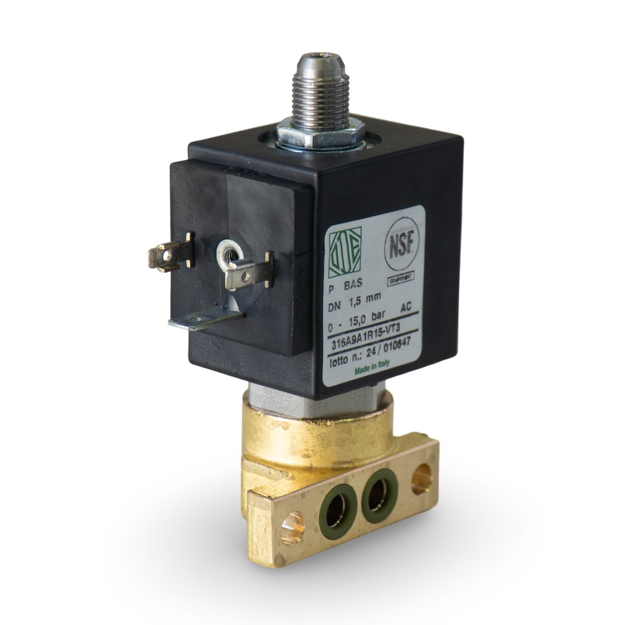 La Marzocco ODE 3 Way 240V Solenoid with 90? base for Group Cap 240V [B3]