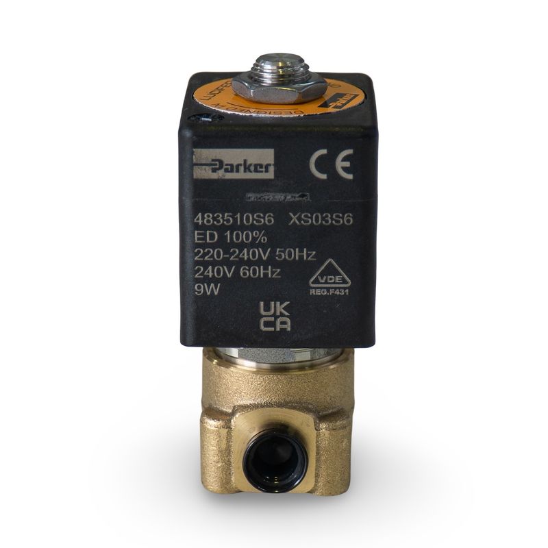 Parker 2 Way Hot Water Solenoid 1/8"  - 220/240V (Wega or old Cimbali Jnr Hot water) [B3]