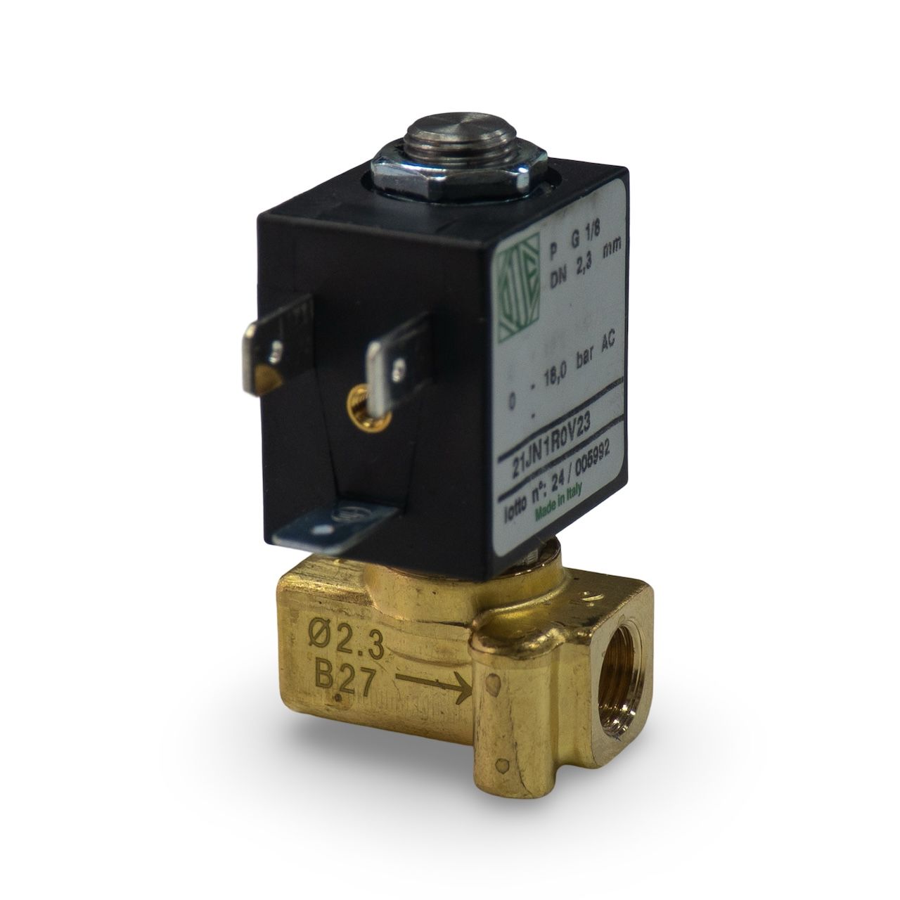 ODE 2 way Solenoid Mini 220v 18 Bar (ACM, Rocket, Torre, XLVI, Isomac, SAB) [B3]