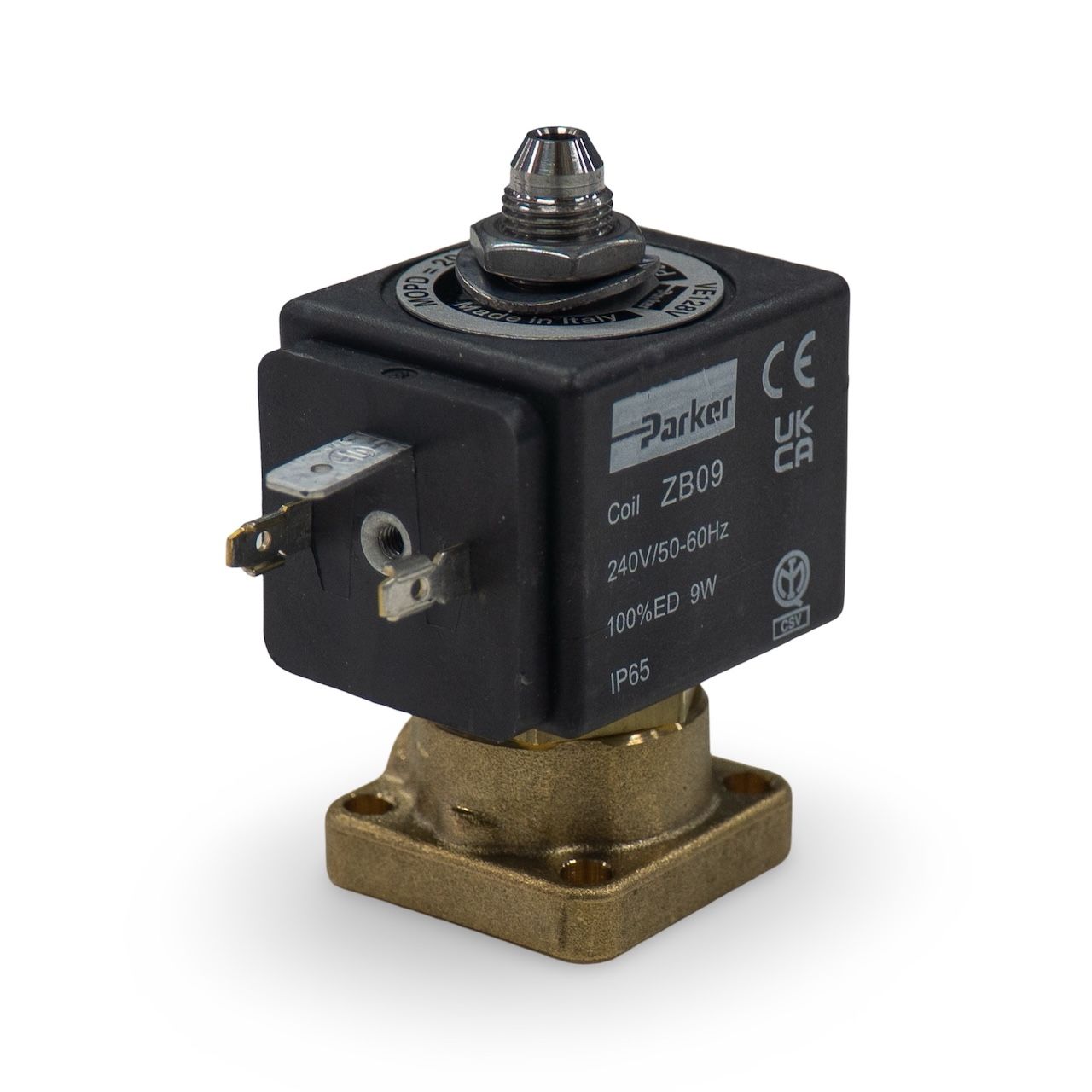 Parker 3 Way Flat Base Group Solenoid 230V 9W 10 Bar [B3]
