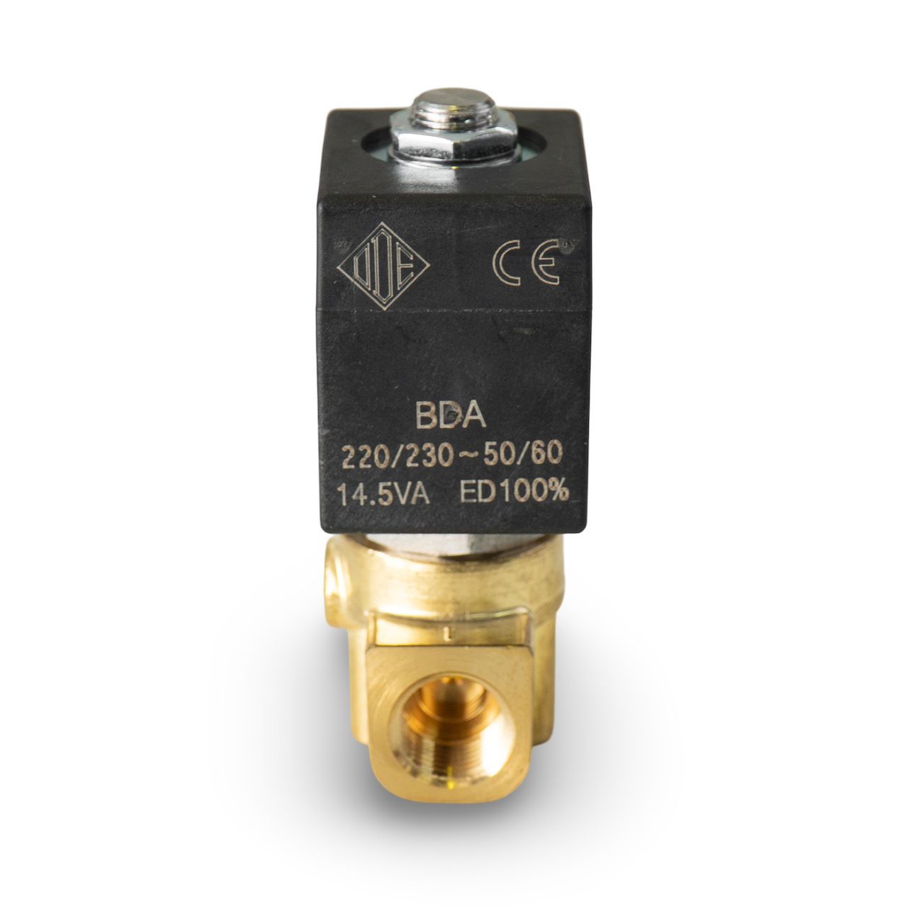 ODE NSF 2 way Solenoid 1/4" 230V 10 Bar dia 3.0 (Rocket, SAB or XLVI Hot Water) [B3]