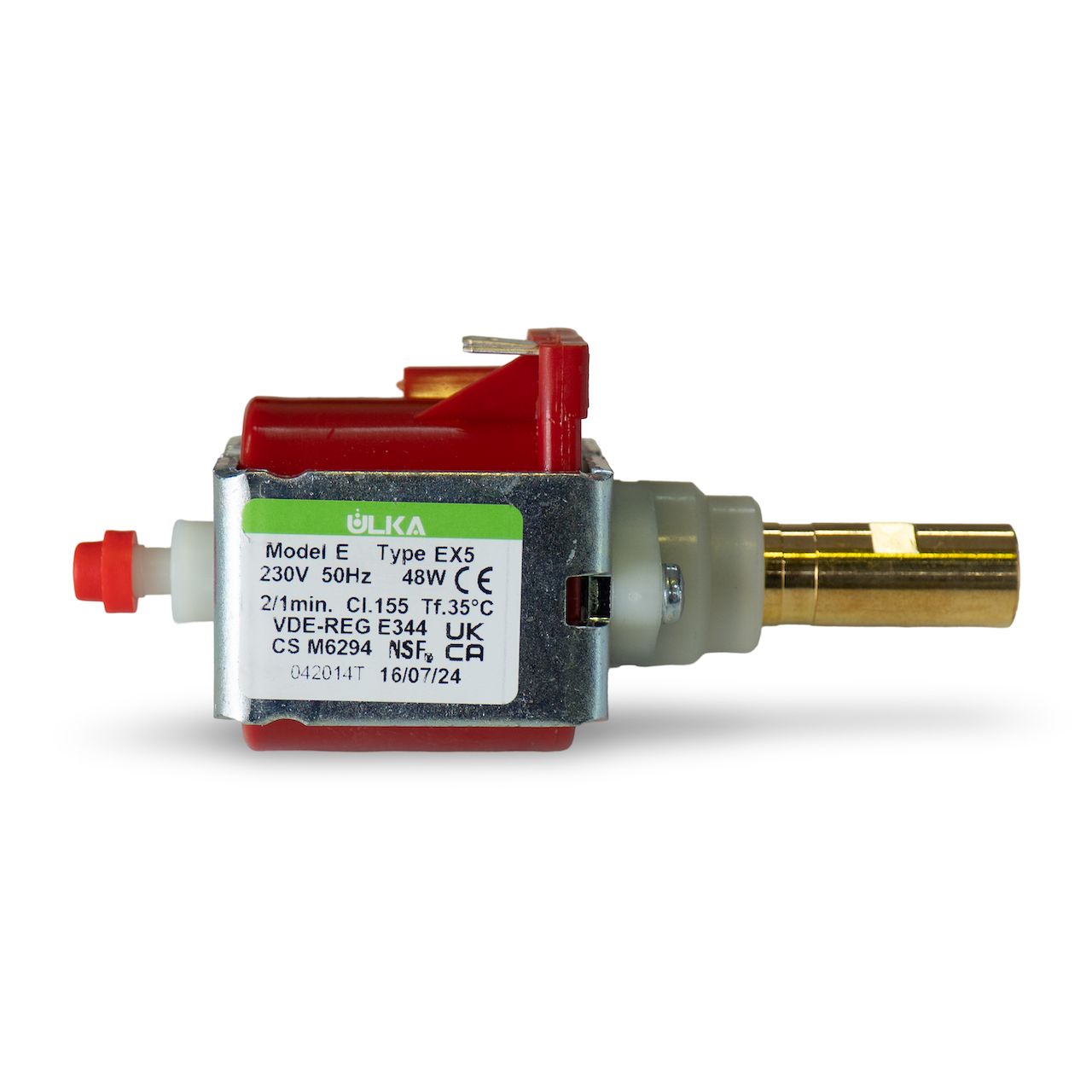 ULKA Vibration Pump, EX5 230V 50/60Hz 48W Brass Outlet [A6] - 15 Bar PSI