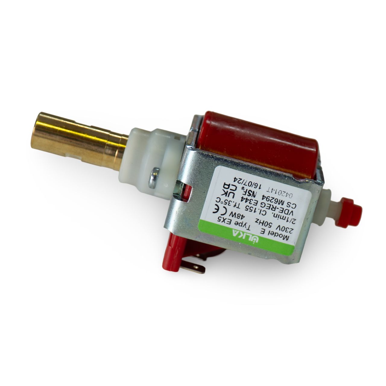 ULKA Vibration Pump, EX5 230V 50/60Hz 48W Brass Outlet [A6] - 15 Bar PSI