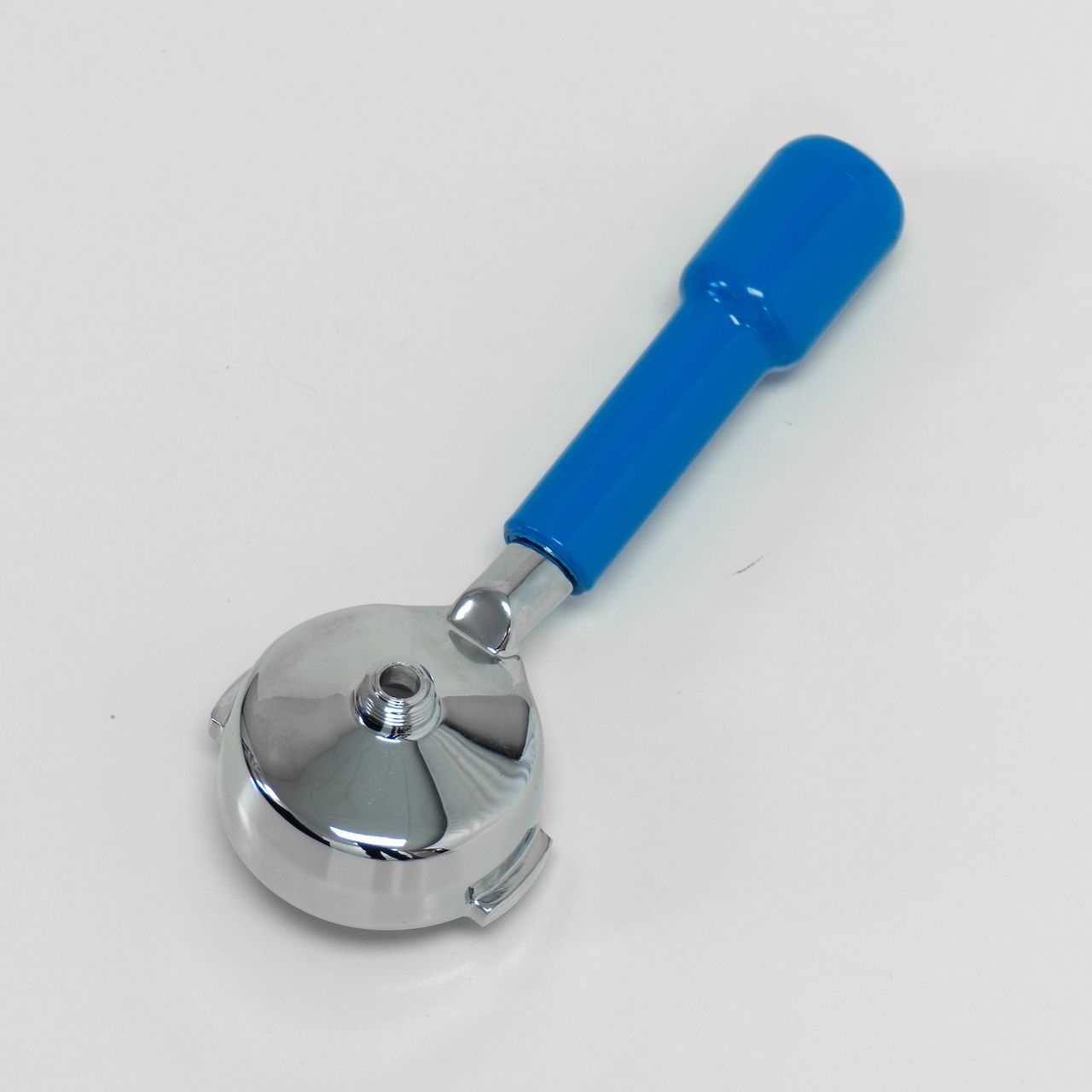 E61 Big Head Portafilter with M10 'Shiny Blue' Handle Complete with 21Gr basket