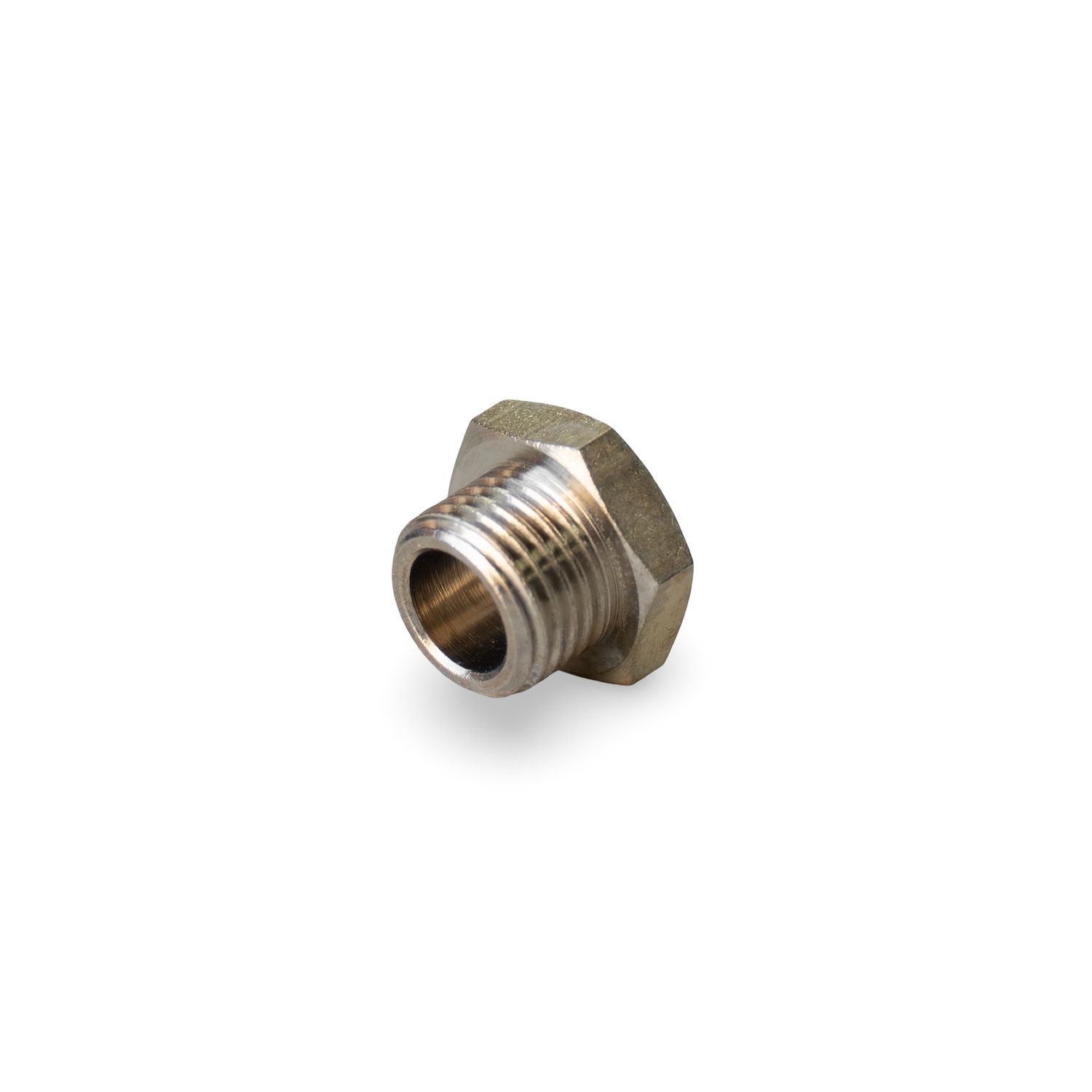 Boiler Plug - 1/4"M Chrome (Low Profile) [C1]