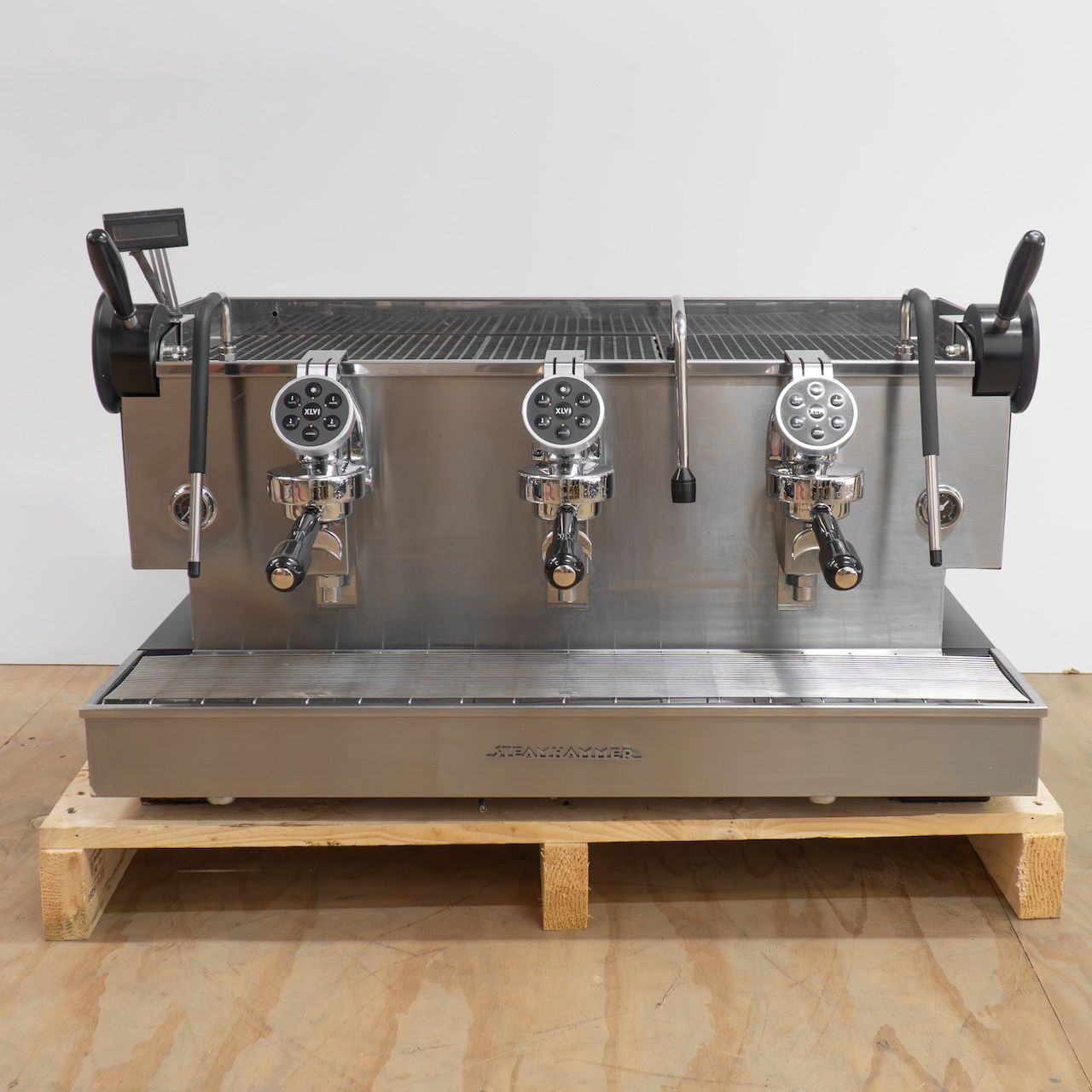 3gr XLVI Steamhammer Coffee Machine — Black &amp; Stainless Steel (pre-owned)