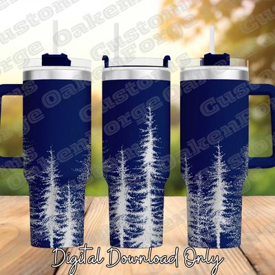 Forest for the Trees 40oz Full Wrap Tumbler SVG File