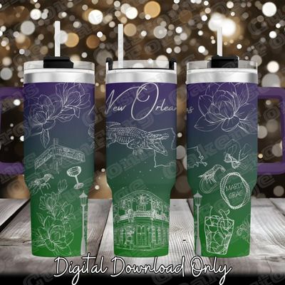 New Orleans 40oz Tumbler SVG File
