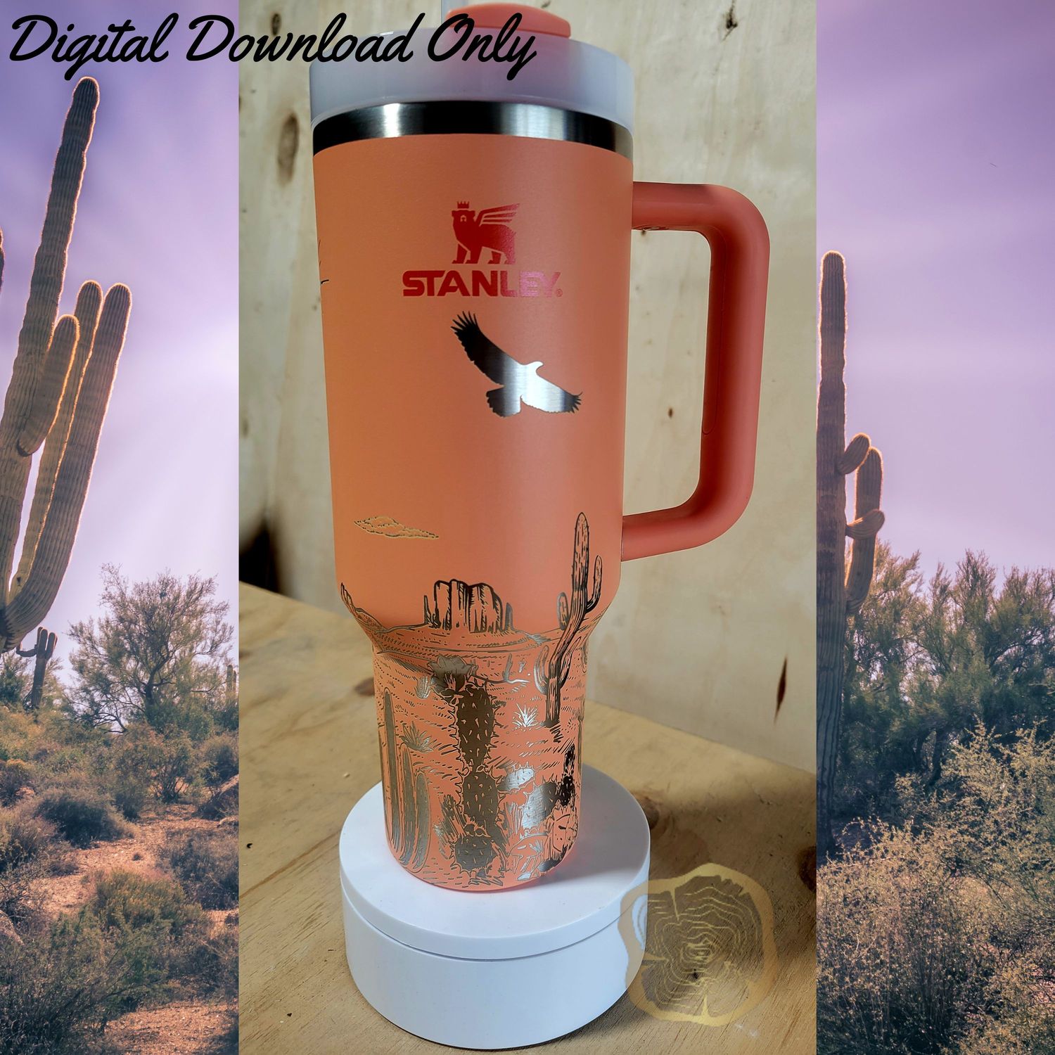 Desert Full Wrap 40oz Tumbler SVG File