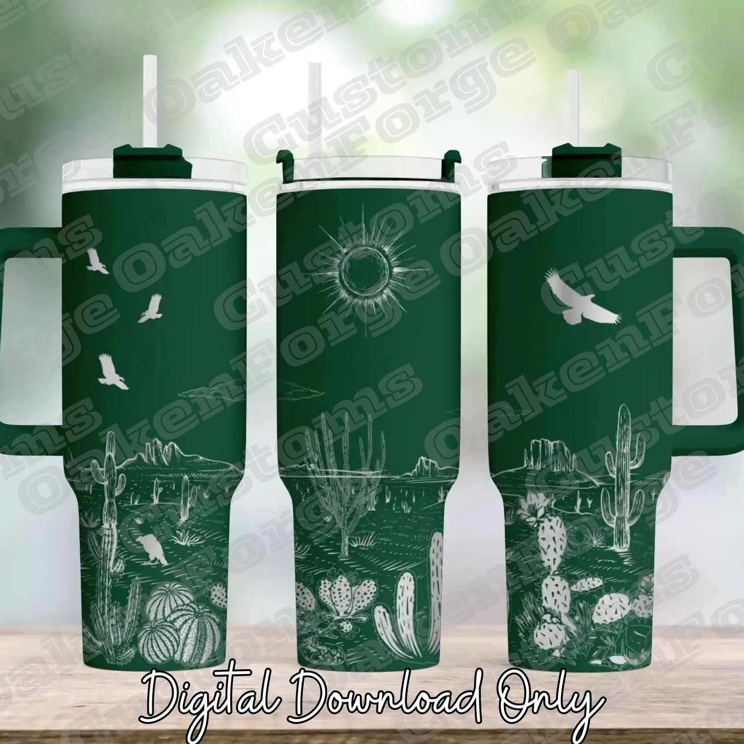 Desert Full Wrap 40oz Tumbler SVG File