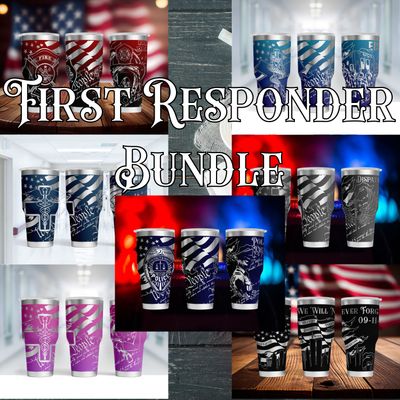 First Responder Bundle 20oz Full Wrap Tumbler SVG Files