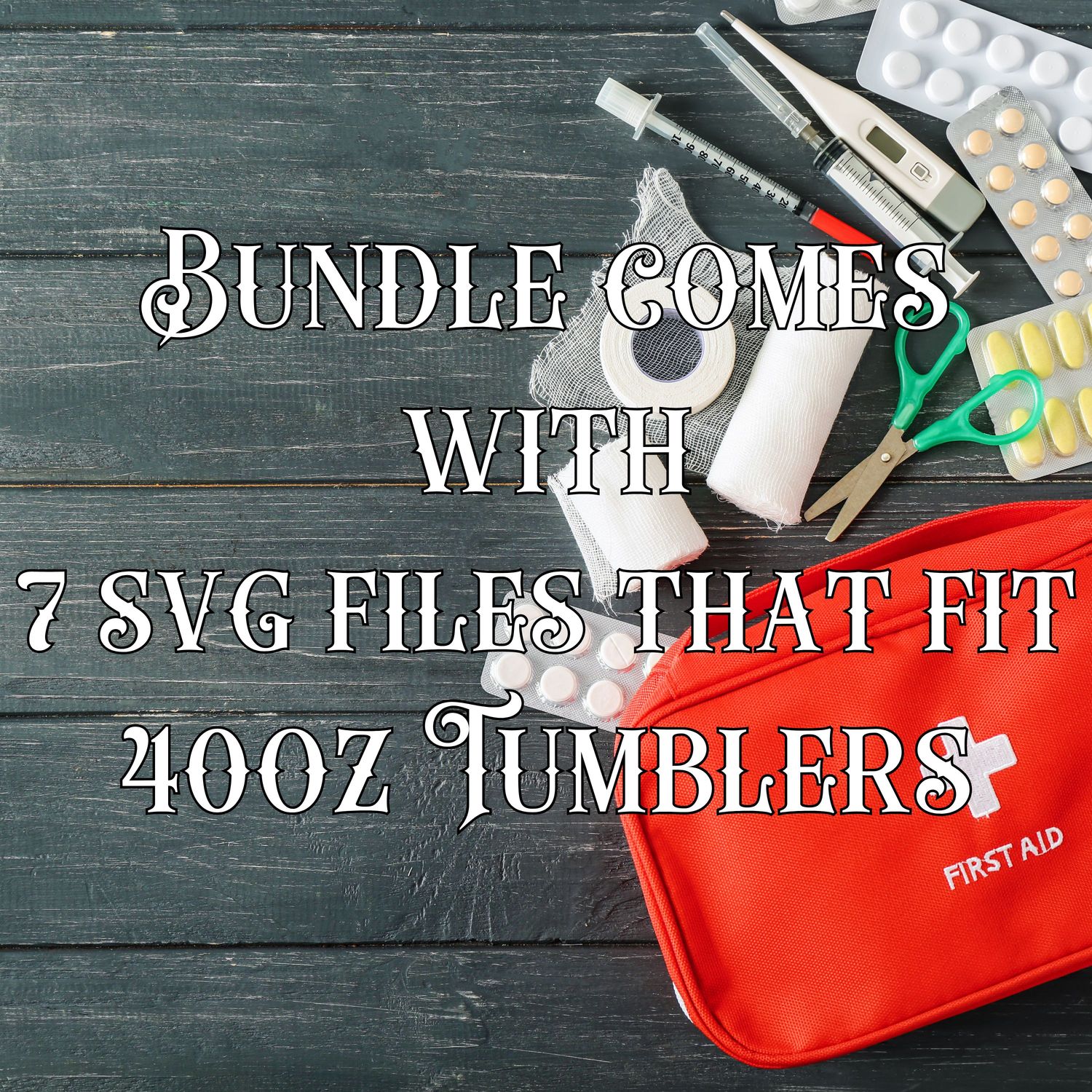 First Responder Bundle 40oz Full Wrap Tumbler SVG Files