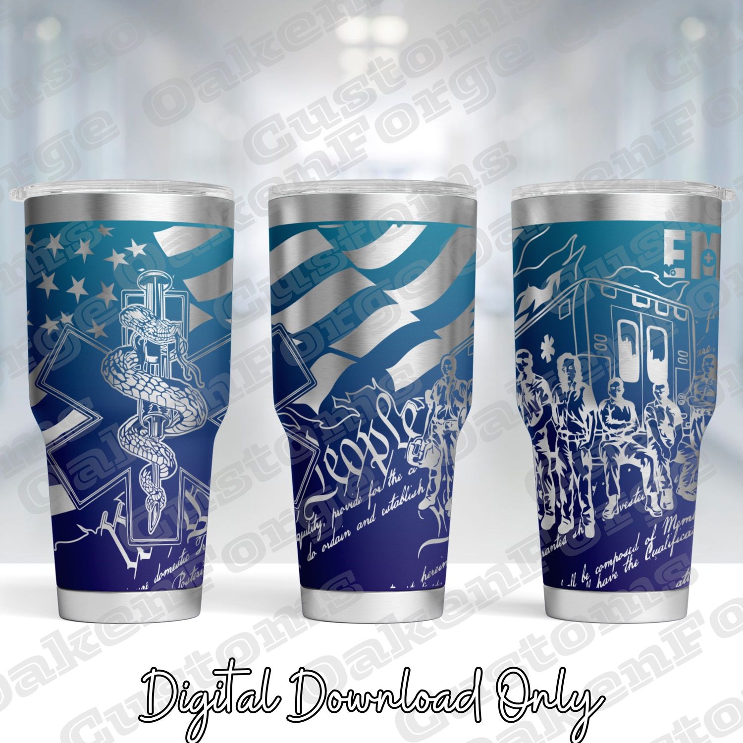 First Responder Bundle 20oz Full Wrap Tumbler SVG Files