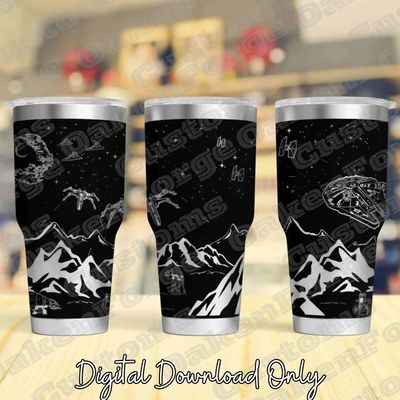 Star Wars Hoth 20oz Full Tumbler SVG File