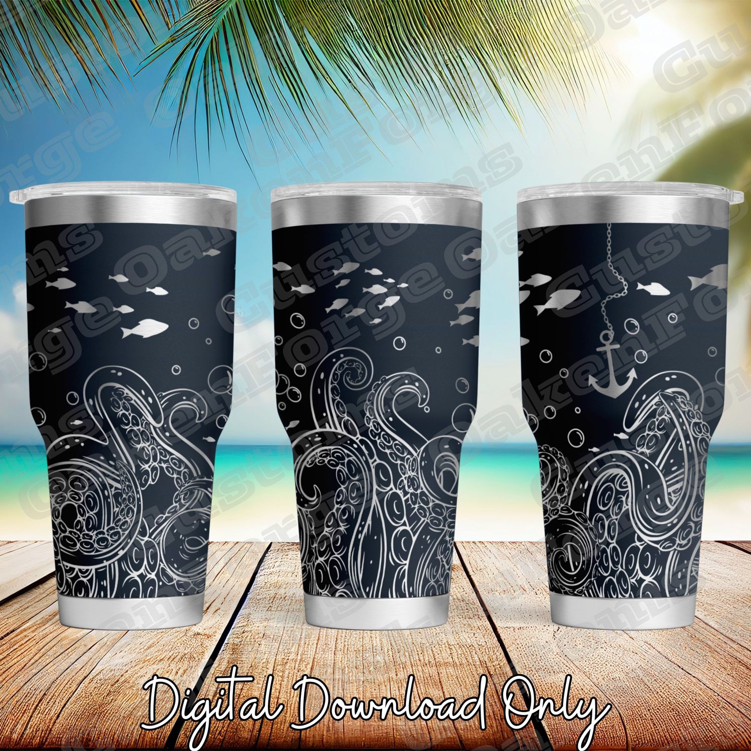 It Comes from the Deep 20oz Full Wrap Tumbler SVG File