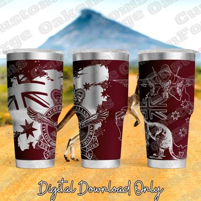 Royal Australian Air Force 20oz Full Wrap Tumbler SVG File