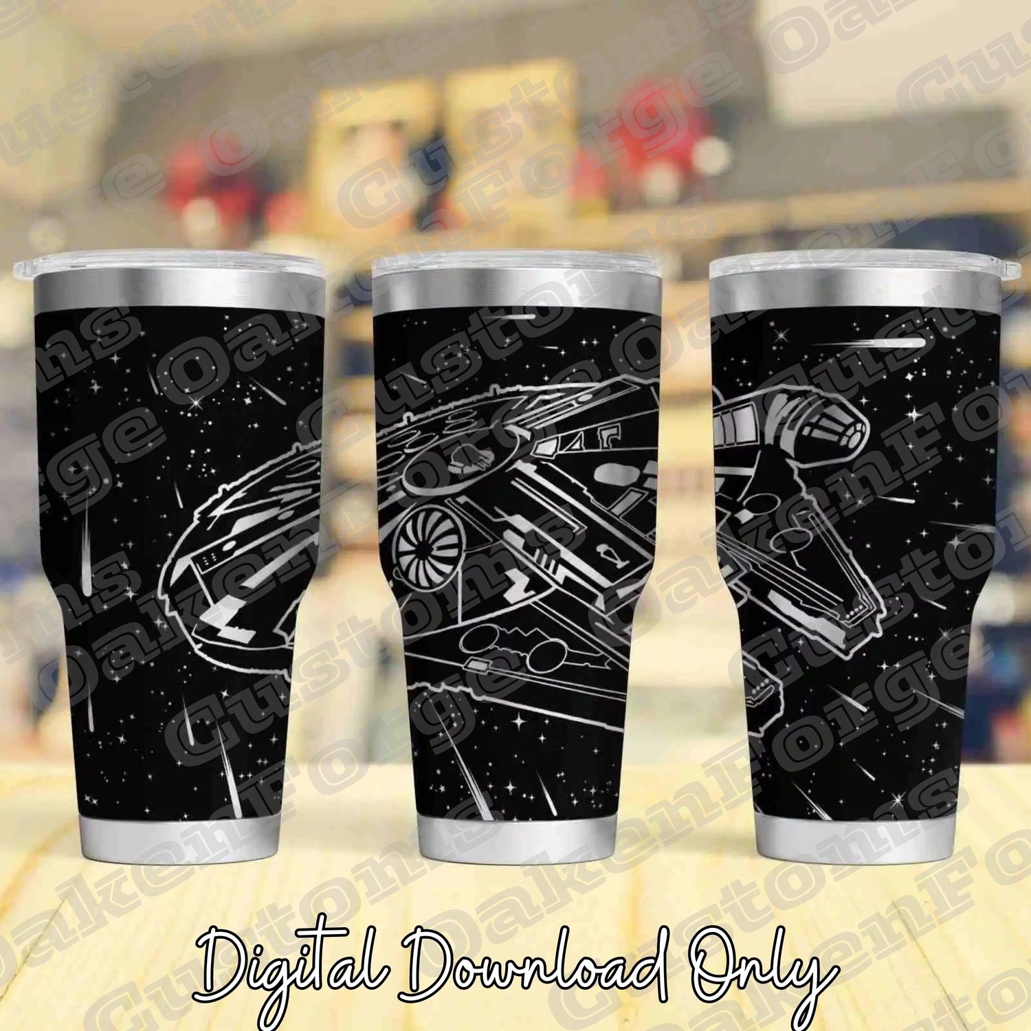 Millennium Falcon, Star Wars 20oz Full Tumbler SVG File