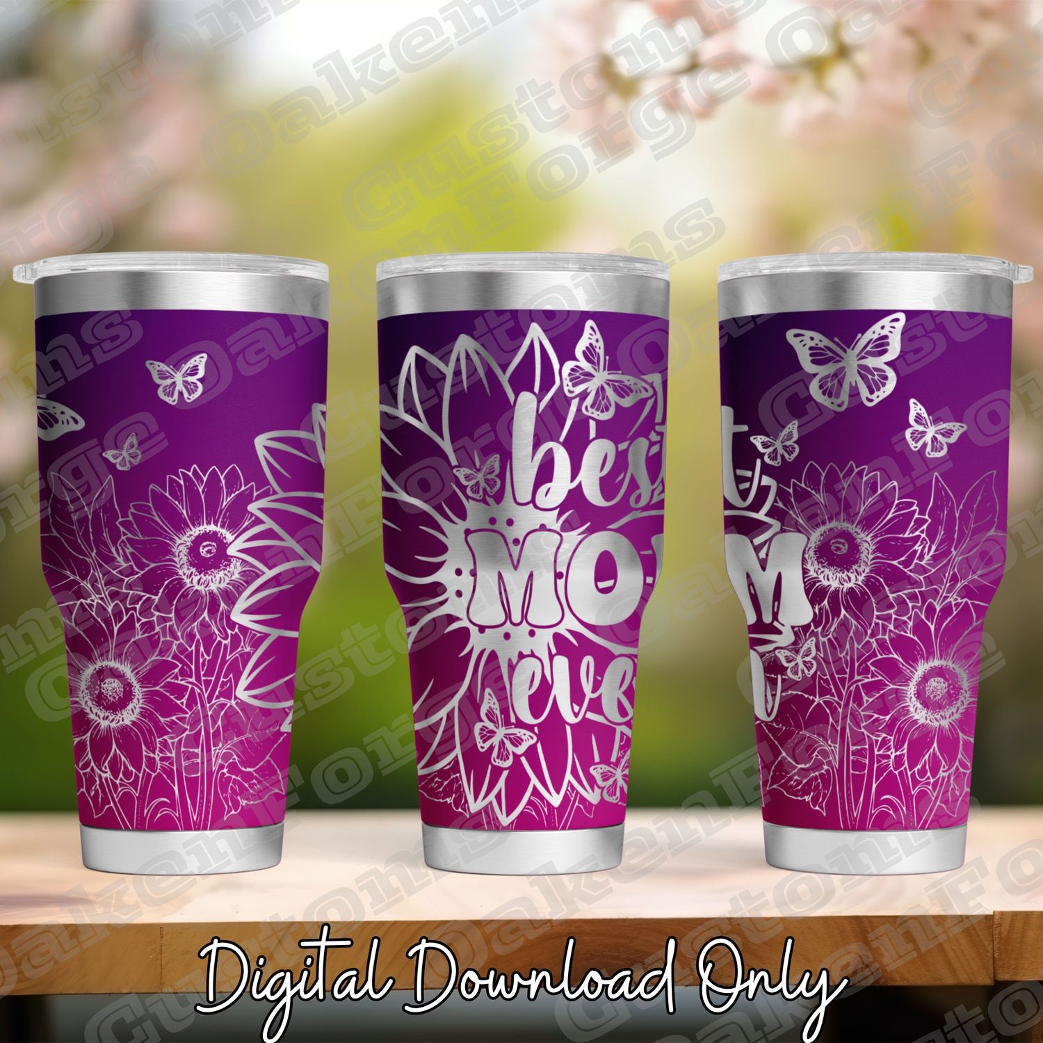 Best Mom Ever 20oz Full Tumbler SVG File