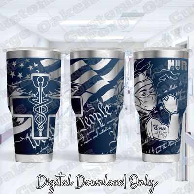 Nurse Guy 20oz Full Tumbler SVG File