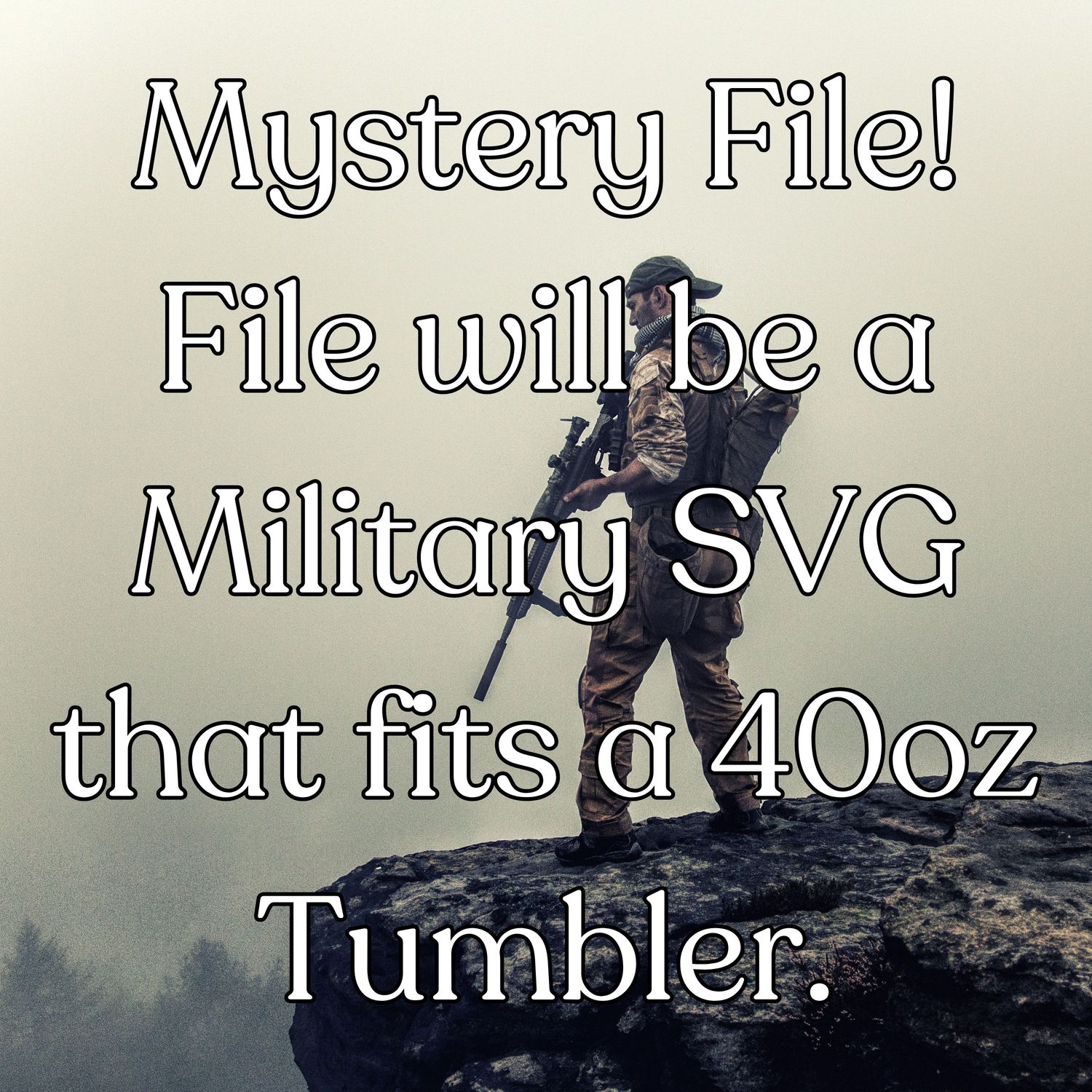 Mystery File 40oz Tumbler Full Wrap SVG File