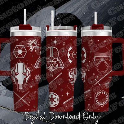DarkSide, Star Wars, 40oz Tumbler Full Wrap SVG File