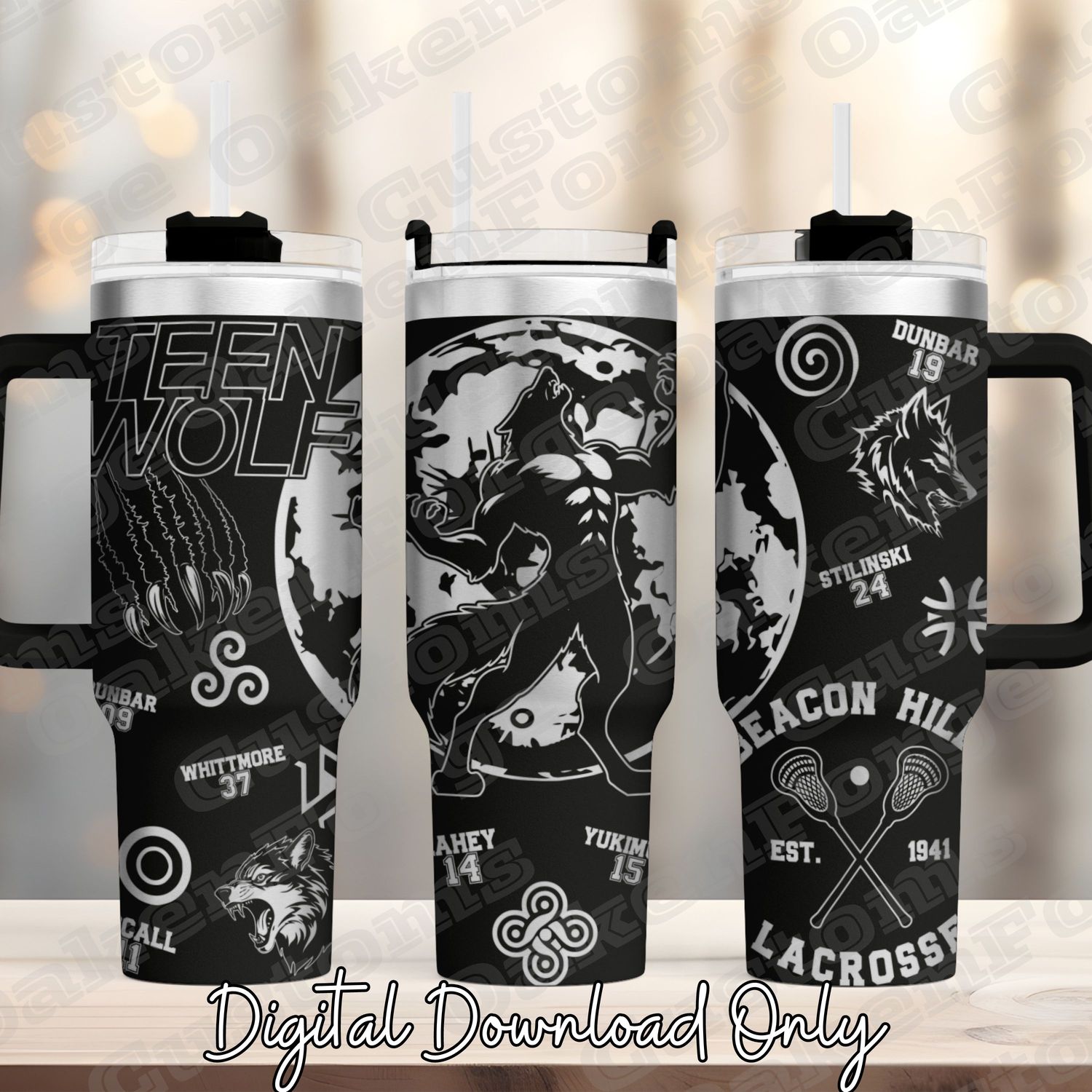Teen Wolf 40oz Tumbler wrap SVG file