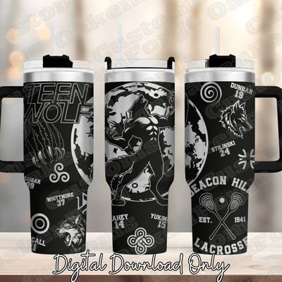 Teen Wolf 40oz Tumbler wrap SVG file