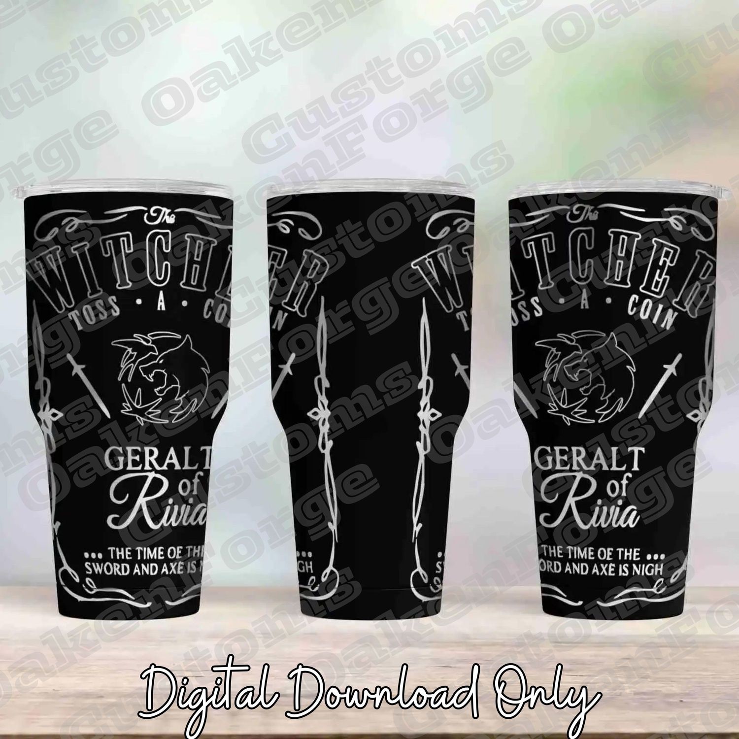 Witcher Jack 30oz Full Tumbler SVG File