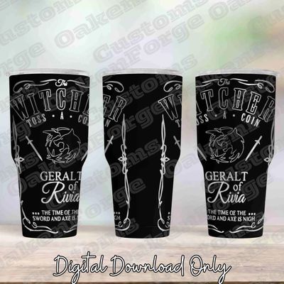 Witcher Jack 30oz Full Tumbler SVG File