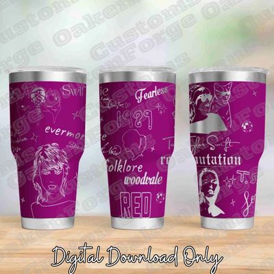 Taylor Swift 32oz Full Tumbler SVG File