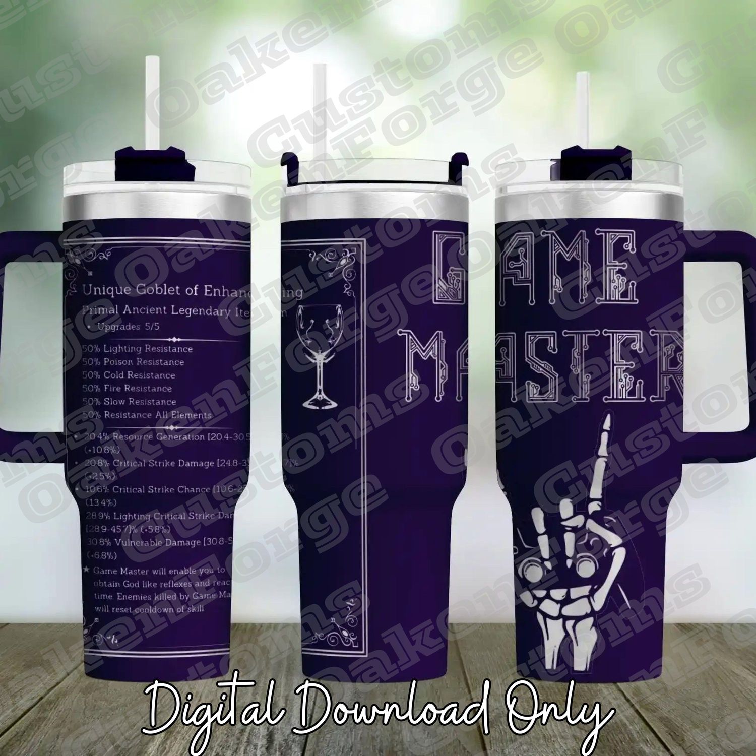 Game Master 40oz Wrap Tumbler SVG File