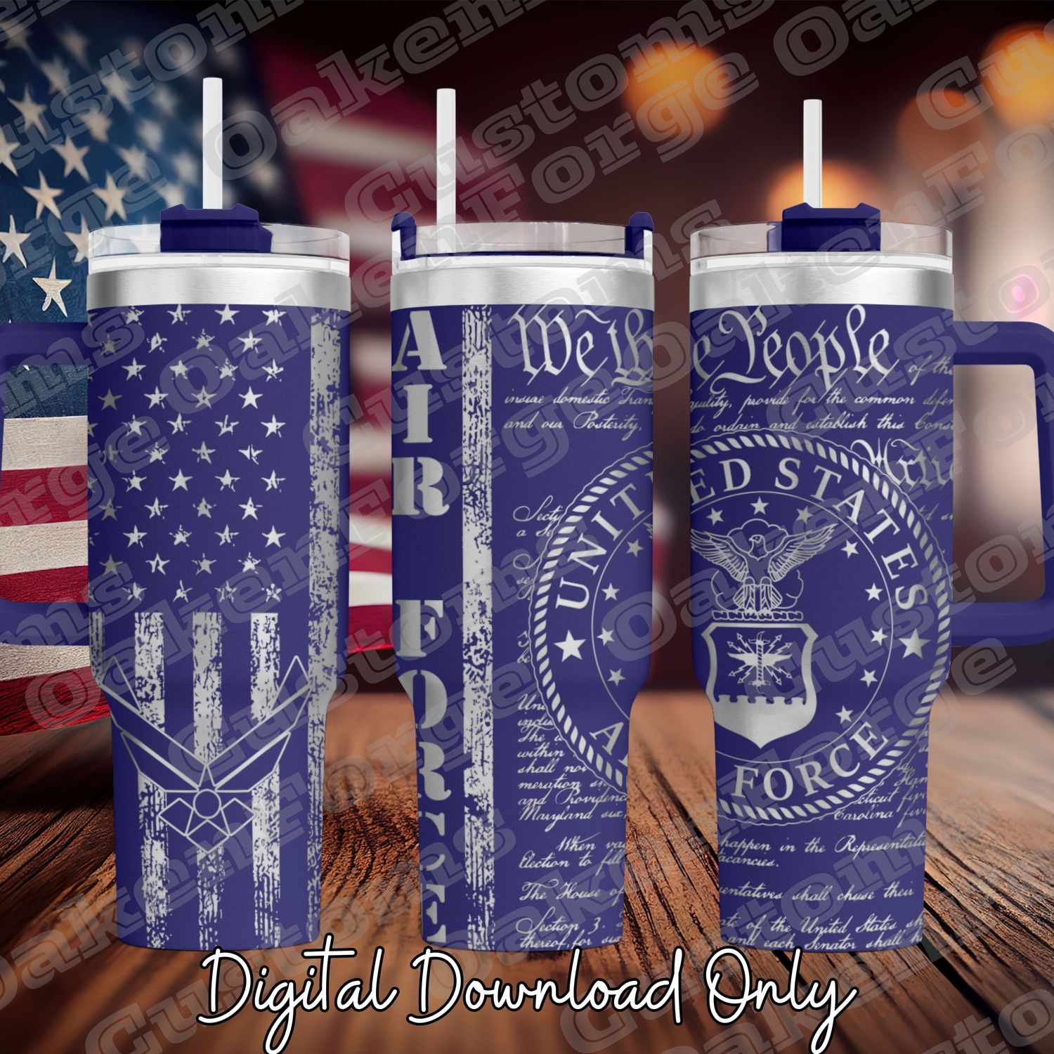 Air Force 40oz Tumbler SVG File