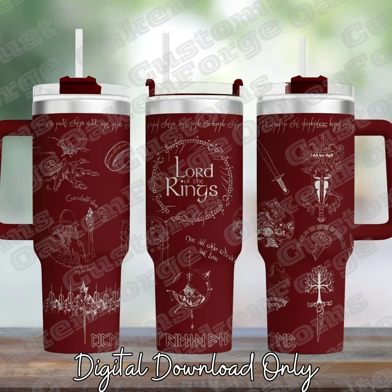 Lord of the Rings 40oz Tumbler SVG File