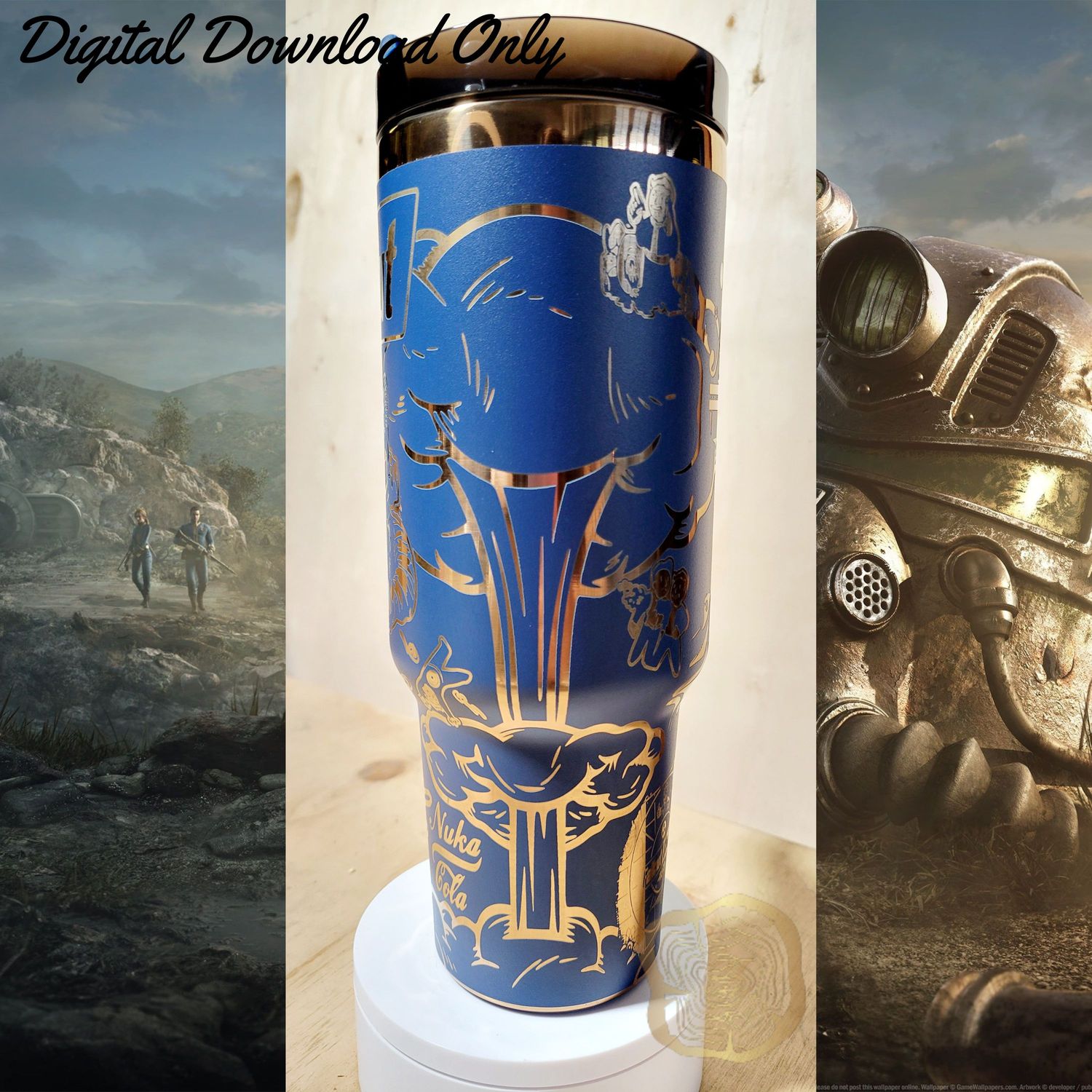 FallOut 40oz Tumbler wrap SVG file