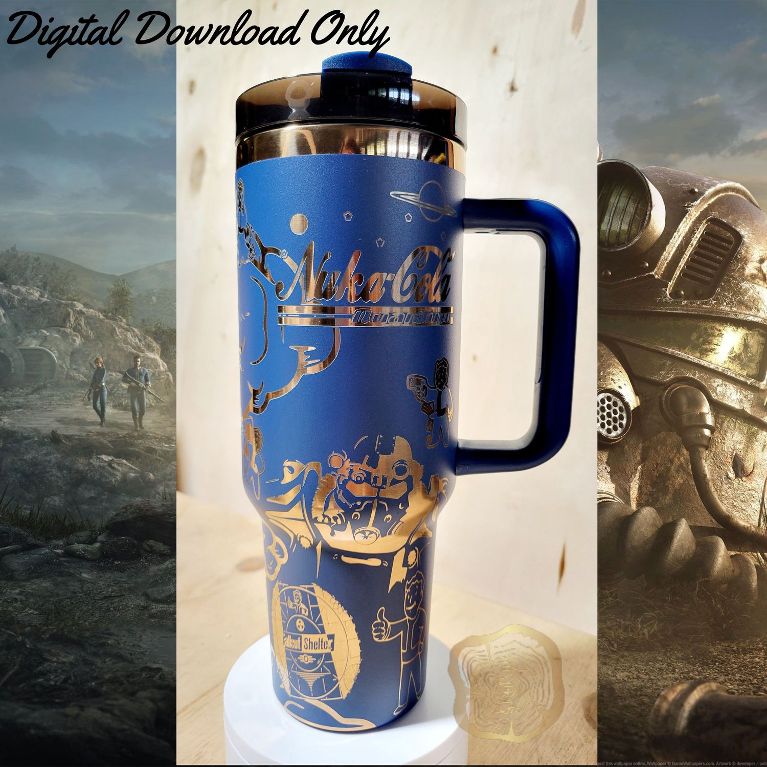 FallOut 40oz Tumbler wrap SVG file