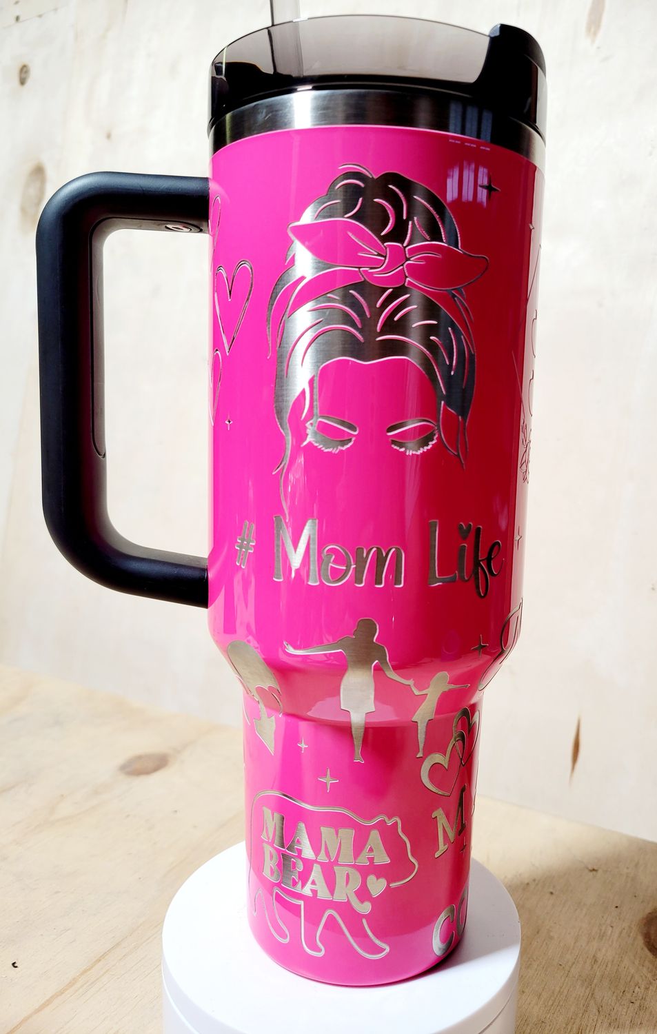 Mom Life 40oz Full Wrap Tumbler SVG Files