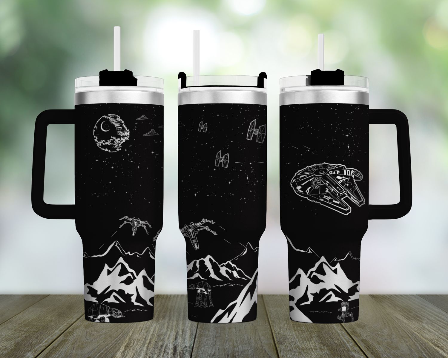 Star Wars Hoth 40oz Tumbler Full Wrap SVG File