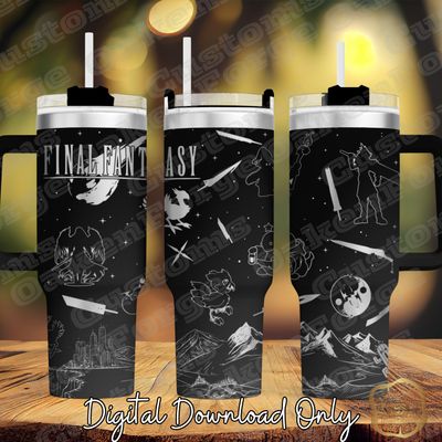 Final Fan 40oz Tumbler SVG File