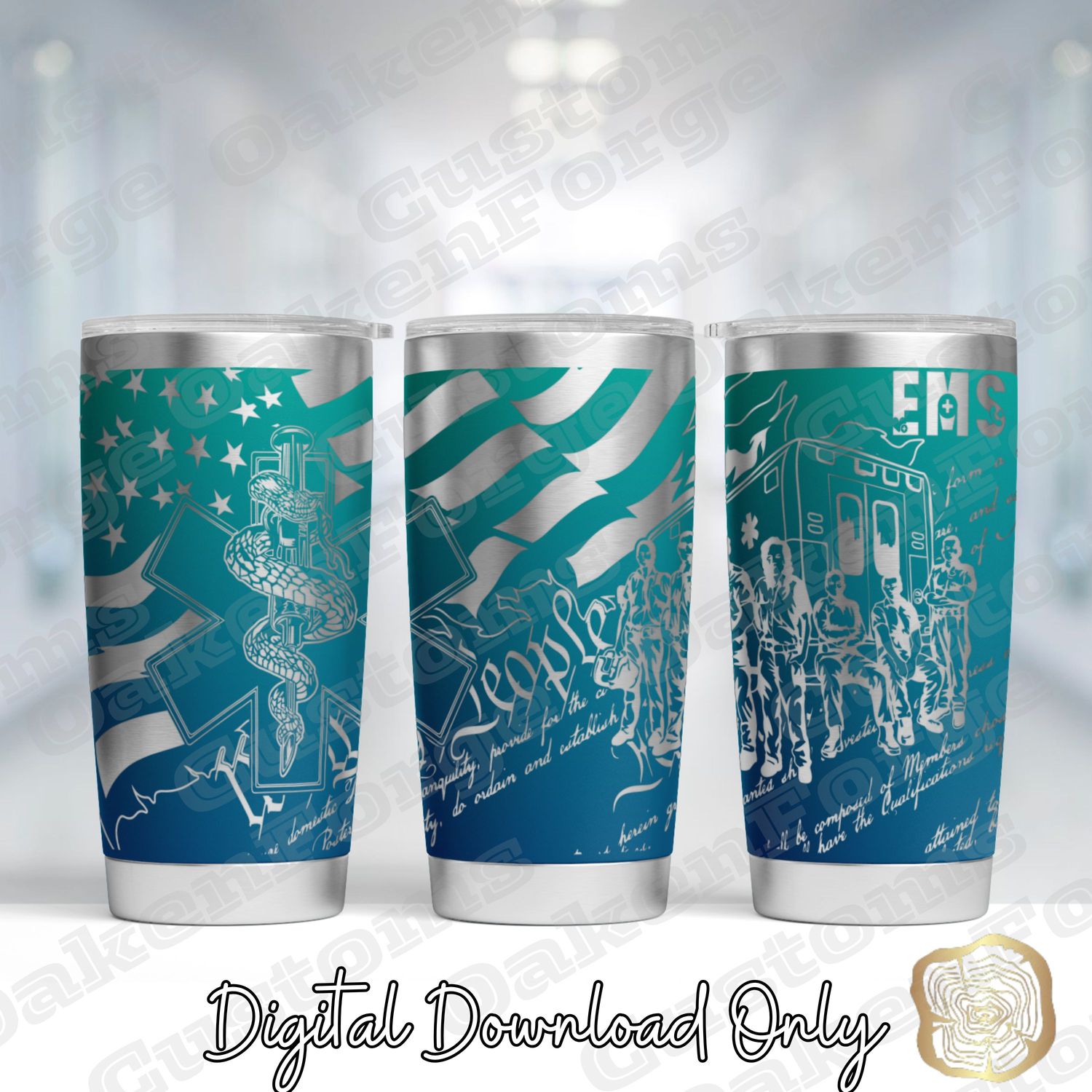 EMS 20oz Full Tumbler SVG File