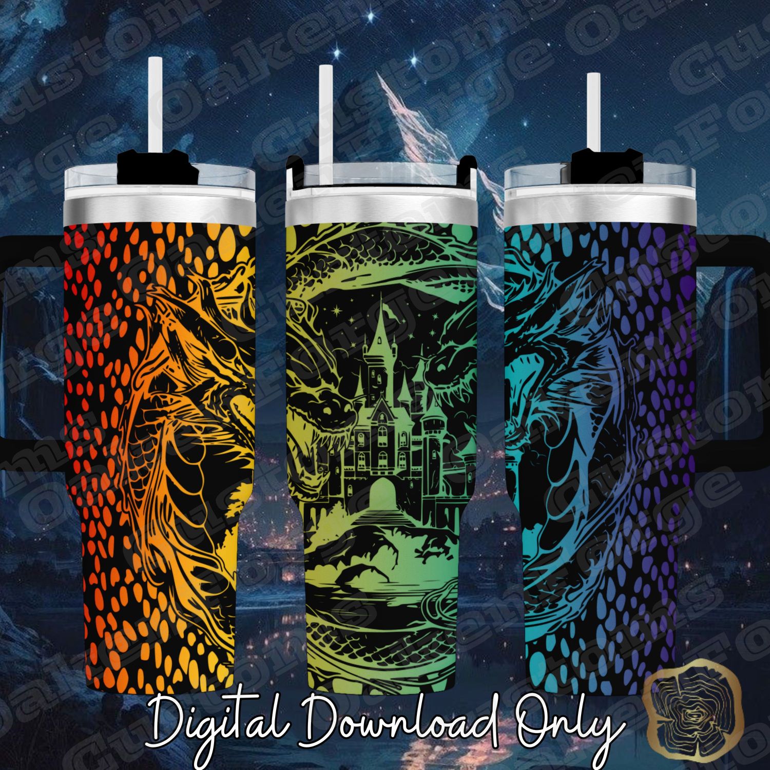 Dragon 40oz Tumbler SVG File