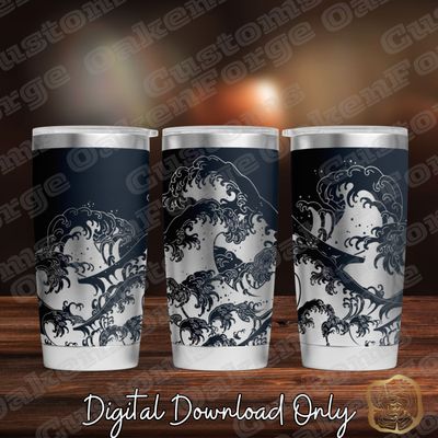 Waves 20oz Tumbler SVG File