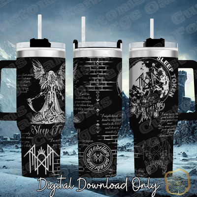 Sleep Token 40oz Tumbler SVG File
